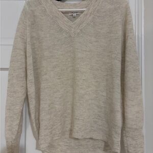 Madewell Beige V-Neck Sweater